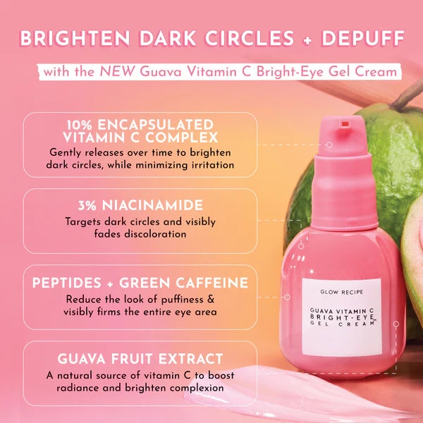 GLOW RECIPE Guava Vitamin C Bright-Eye Gel Cream