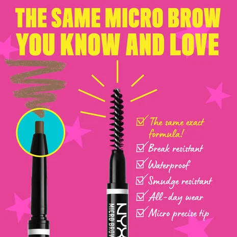 NYX Micro Brow Pencil tono GRAY