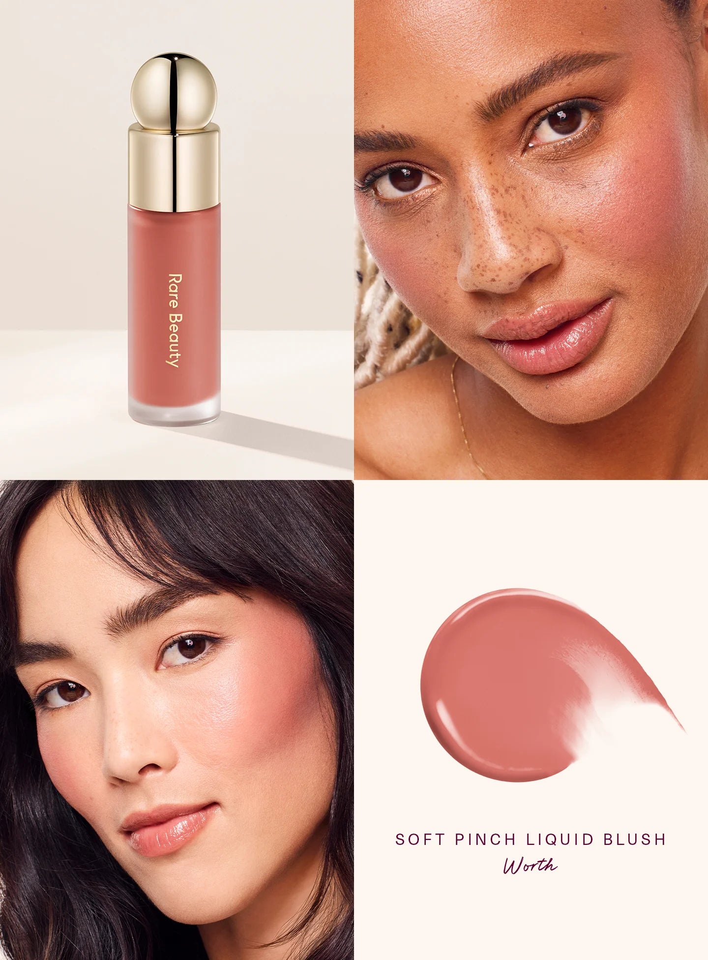 RARE BEAUTY Soft Pinch Liquid Blush tono WORTH
