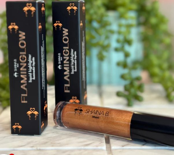 SHAINA B MIAMI FLAMINGLOW Liquid Highlighter tono QUÉ CALOR