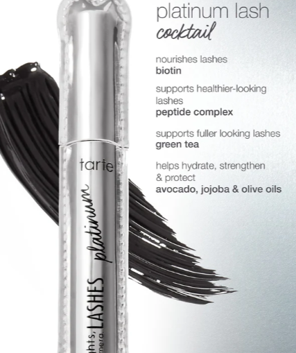 TARTE™ Lights, Camera, Lashes Volumizing Platinum Mascara tono Negro